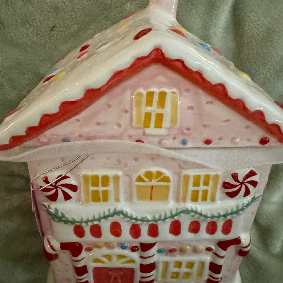 12 STRAWBERRY ST. CHRISTMAS HOLIDAY GINGERBREAD CANDY HOUSE COOKIE JAR/CANISTER - Picture 13 of 14